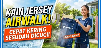kain jersey airwalk cepat kering setelah dicuci