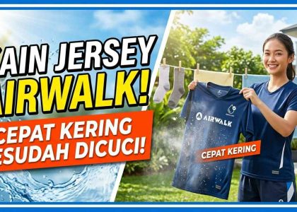 kain jersey airwalk cepat kering setelah dicuci